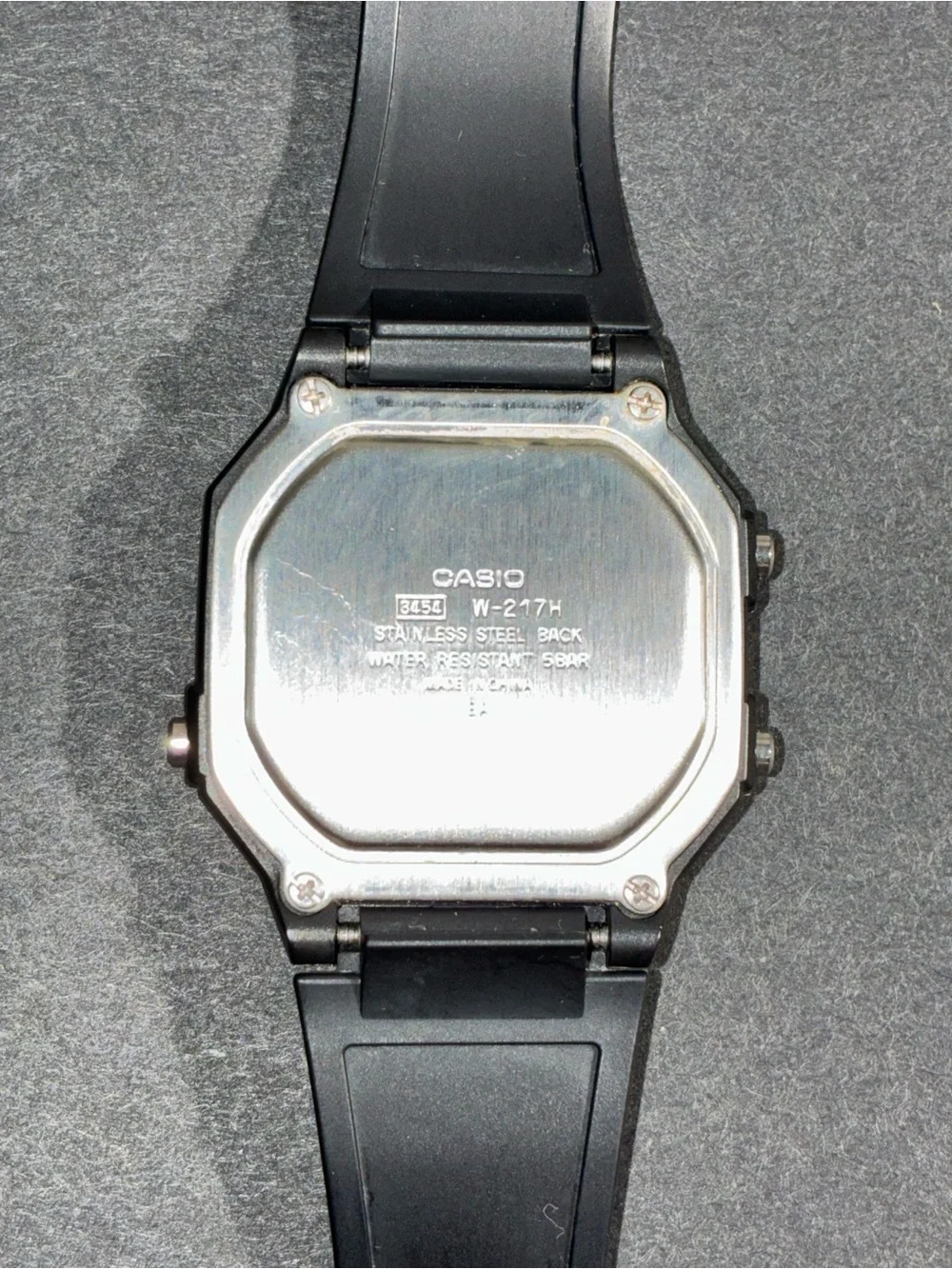 Casio Digital Watch - Black with Silver Accents
